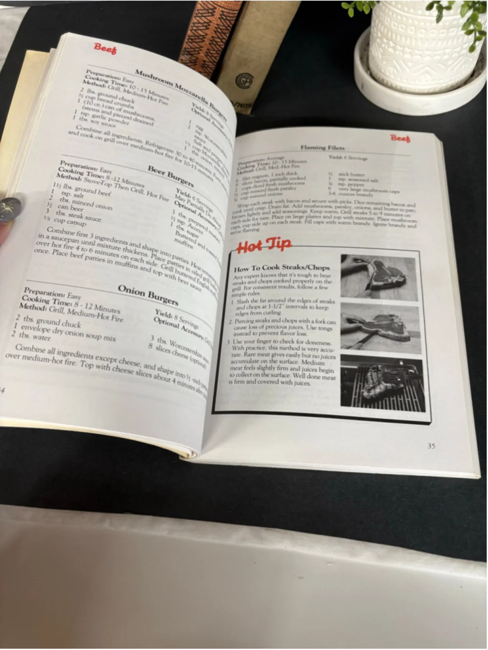 Vintage Char-Broil Grill Lovers Cookbook One Size Black and Red